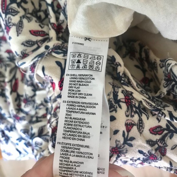 FOREVER 21 / Cream & Blue Floral Strappy Dress - Picture 8 of 8